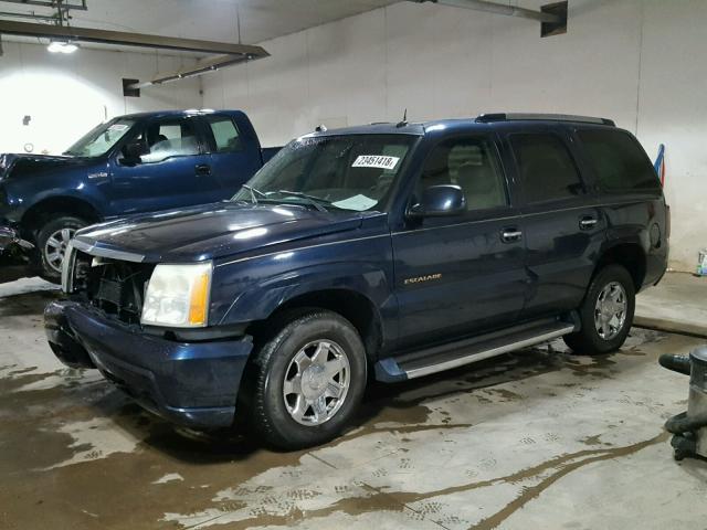 1GYEK63N44R173221 - 2004 CADILLAC ESCALADE L BLUE photo 2