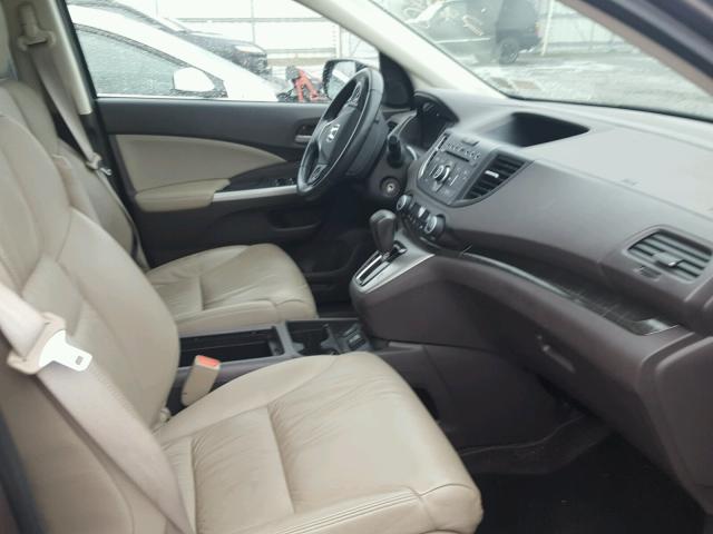 5J6RM4H72DL047842 - 2013 HONDA CR-V EXL GRAY photo 5