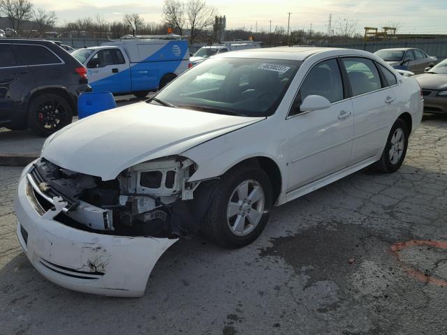 2G1WT57K591113796 - 2009 CHEVROLET IMPALA 1LT WHITE photo 2