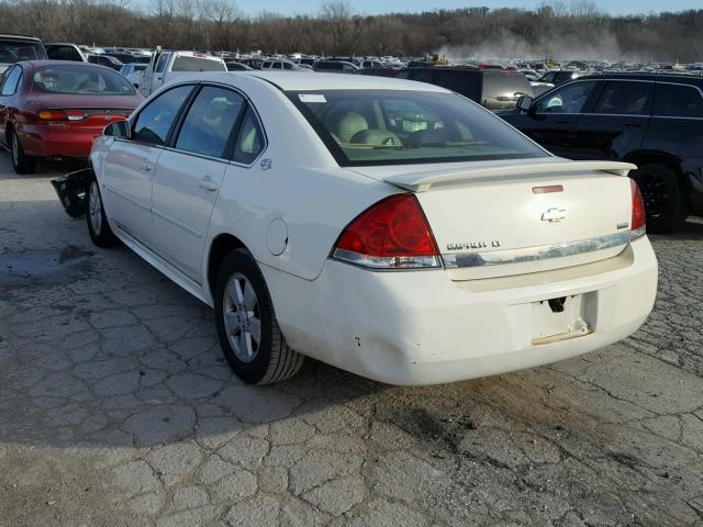 2G1WT57K591113796 - 2009 CHEVROLET IMPALA 1LT WHITE photo 3