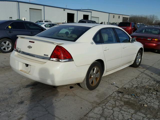 2G1WT57K591113796 - 2009 CHEVROLET IMPALA 1LT WHITE photo 4