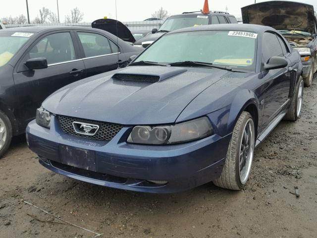 1FAFP42X32F183469 - 2002 FORD MUSTANG GT BLUE photo 2