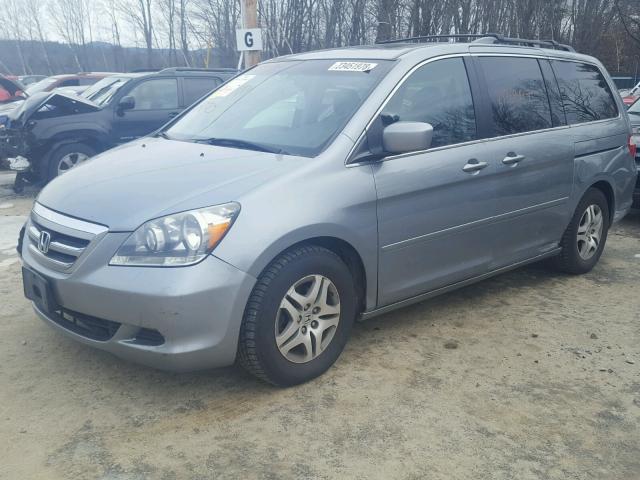 5FNRL38657B016151 - 2007 HONDA ODYSSEY EX SILVER photo 2