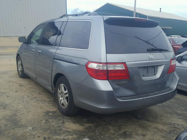 5FNRL38657B016151 - 2007 HONDA ODYSSEY EX SILVER photo 3