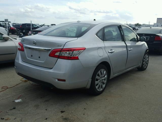 3N1AB7AP7FL688869 - 2015 NISSAN SENTRA S SILVER photo 4