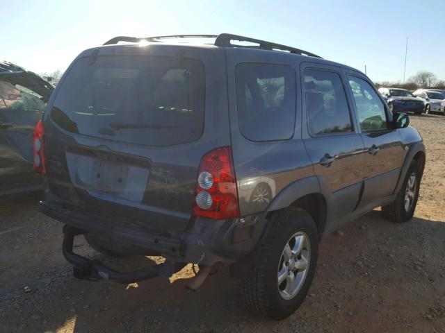 4F2YZ02ZX6KM12315 - 2006 MAZDA TRIBUTE I GRAY photo 4