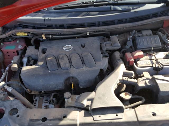 3N1BC13EX9L374521 - 2009 NISSAN VERSA S RED photo 7