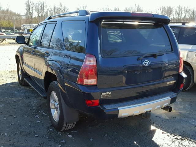 JTEBU14R048019310 - 2004 TOYOTA 4RUNNER SR BLUE photo 3