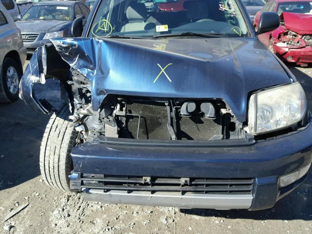 JTEBU14R048019310 - 2004 TOYOTA 4RUNNER SR BLUE photo 7