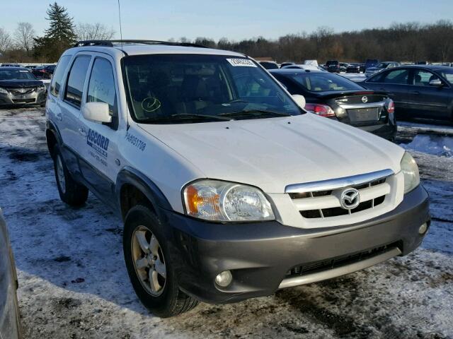 4F2YZ04156KM03402 - 2006 MAZDA TRIBUTE S WHITE photo 1