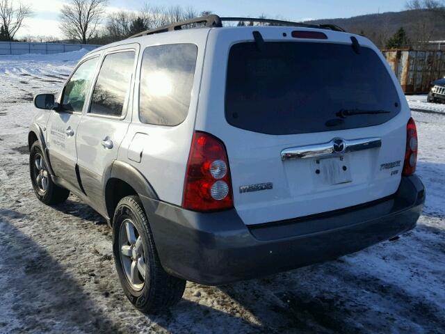 4F2YZ04156KM03402 - 2006 MAZDA TRIBUTE S WHITE photo 3