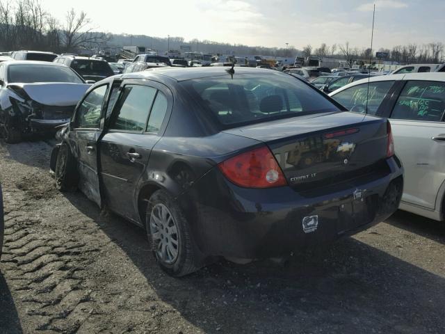 1G1AD5F59A7145256 - 2010 CHEVROLET COBALT 1LT BLACK photo 3