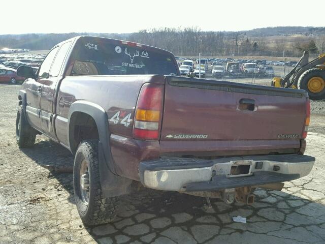 1GCHK29U23E157681 - 2003 CHEVROLET SILVERADO MAROON photo 3