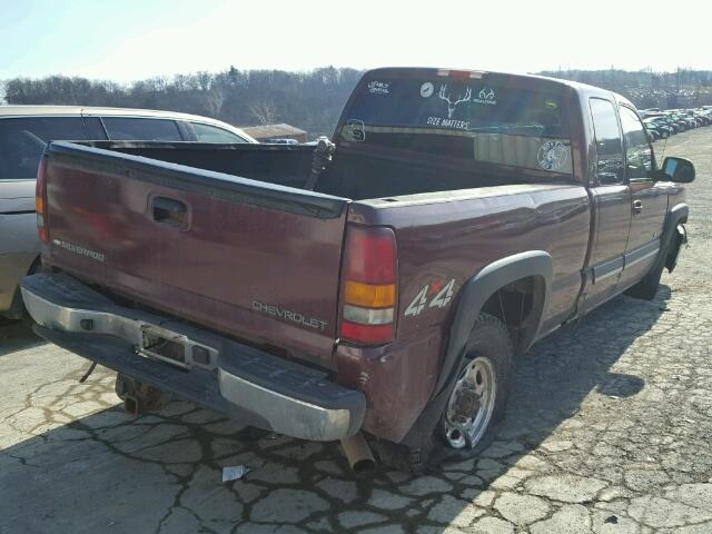 1GCHK29U23E157681 - 2003 CHEVROLET SILVERADO MAROON photo 4