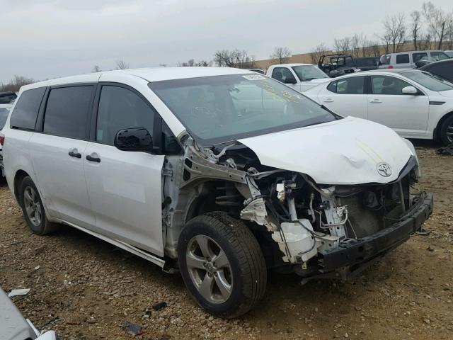 5TDZK3DC5FS532115 - 2015 TOYOTA SIENNA BAS WHITE photo 1