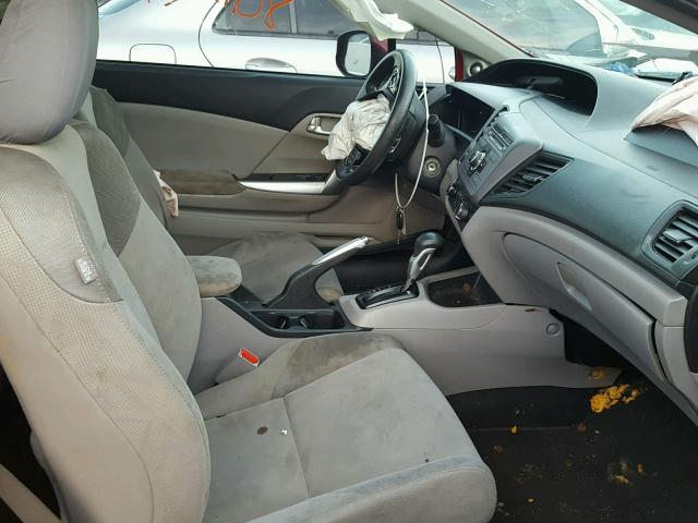 2HGFG3B87CH509689 - 2012 HONDA CIVIC EX წითელი ფოტო 5