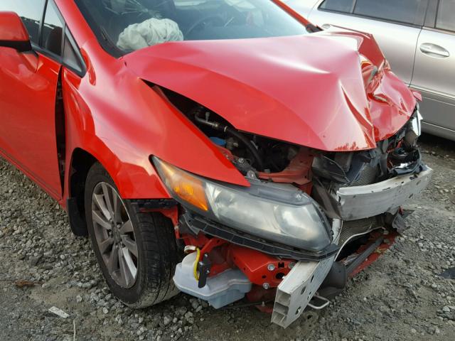 2HGFG3B87CH509689 - 2012 HONDA CIVIC EX RED photo 9