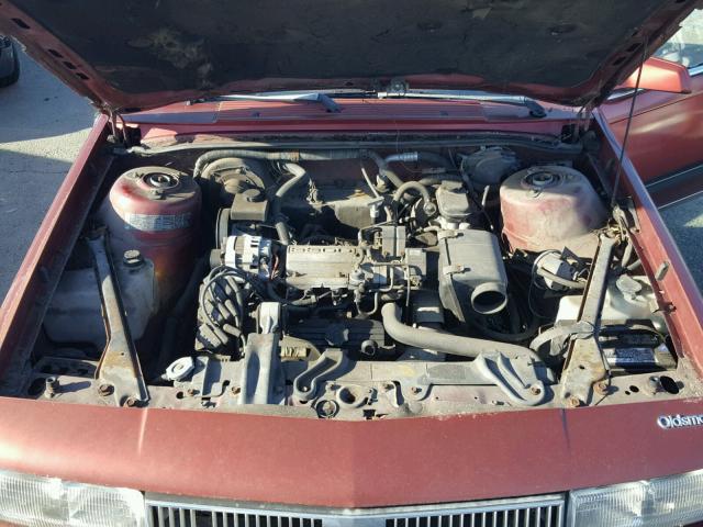 1G3AJ54N2L6339459 - 1990 OLDSMOBILE CUTLASS CI RED photo 7