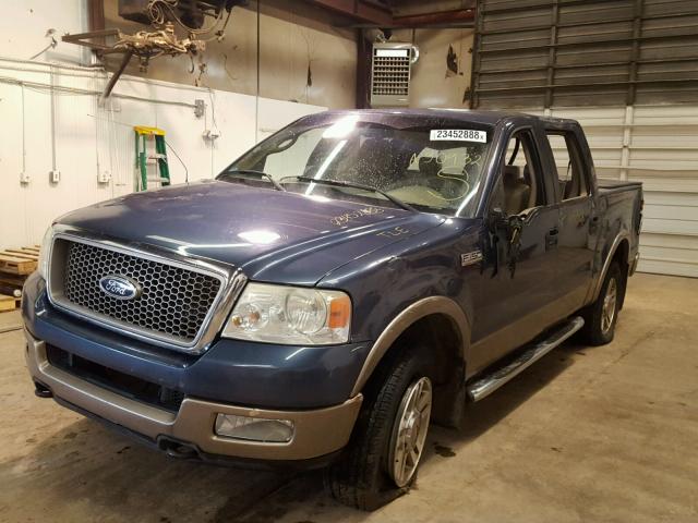 1FTPW14535FA30932 - 2005 FORD F150 SUPER BLUE photo 2