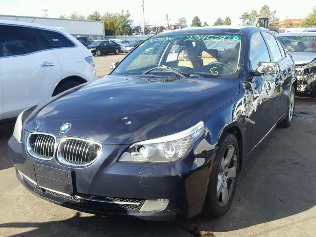 WBANV93548CZ61484 - 2008 BMW 535 XI BLUE photo 2