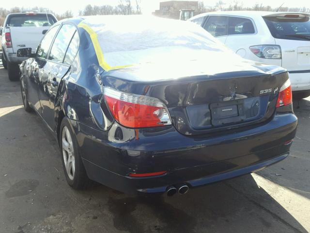 WBANV93548CZ61484 - 2008 BMW 535 XI BLUE photo 3