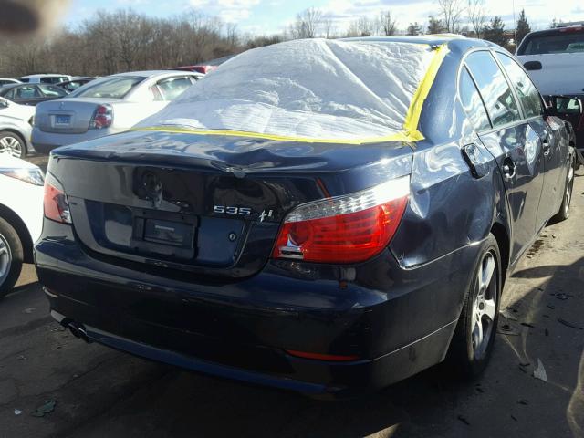 WBANV93548CZ61484 - 2008 BMW 535 XI BLUE photo 4