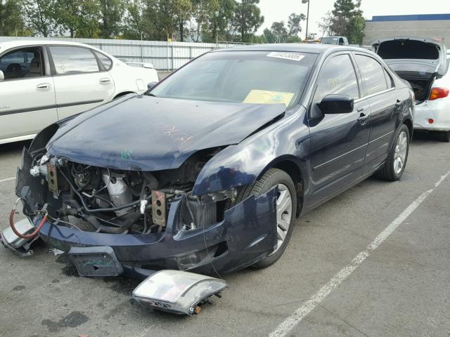 3FAHP08108R216119 - 2008 FORD FUSION SEL BLUE photo 2