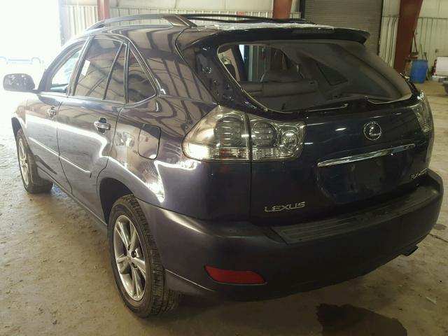 JTJHW31U160015603 - 2006 LEXUS RX 400 BLUE photo 3