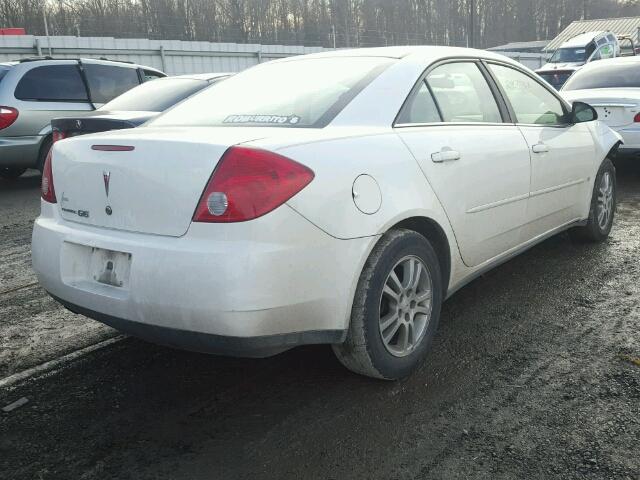 1G2ZF55B364184000 - 2006 PONTIAC G6 SE WHITE photo 4