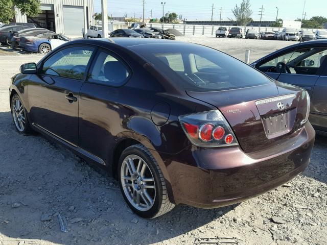 JTKDE167480252108 - 2008 TOYOTA SCION TC BURGUNDY photo 3