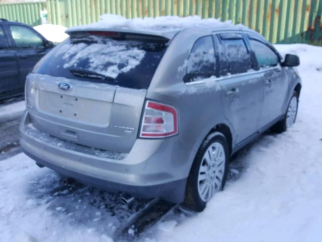 2FMDK49C08BA21016 - 2008 FORD EDGE LIMIT SILVER photo 4