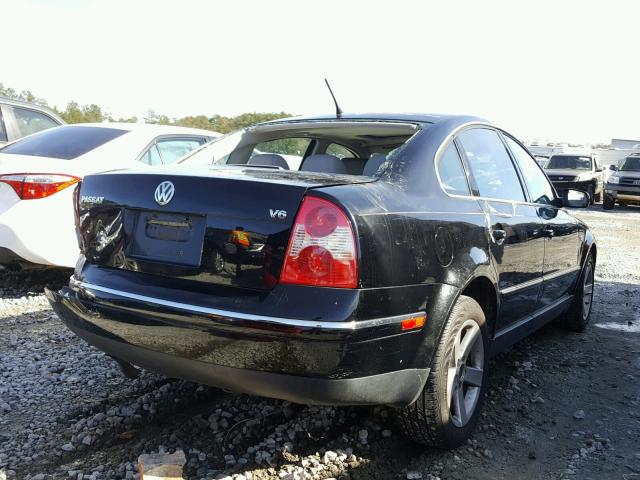 WVWRH63B24P046443 - 2004 VOLKSWAGEN PASSAT GLX BLACK photo 4