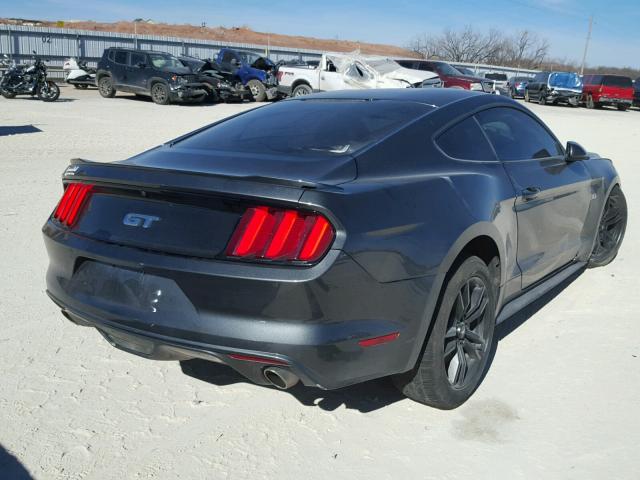 1FA6P8CFXH5247406 - 2017 FORD MUSTANG GT GRAY photo 4