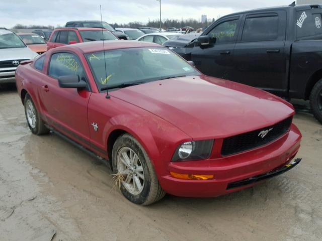 1ZVHT80N095118096 - 2009 FORD MUSTANG RED photo 1