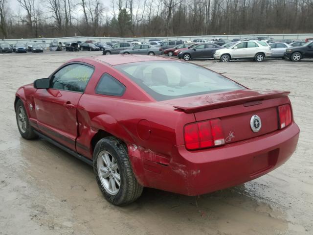 1ZVHT80N095118096 - 2009 FORD MUSTANG RED photo 3