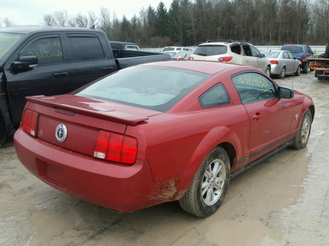 1ZVHT80N095118096 - 2009 FORD MUSTANG RED photo 4