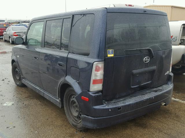 JTLKT324664041238 - 2006 TOYOTA SCION XB BLUE photo 3