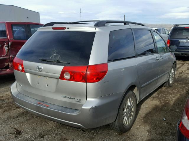 5TDBK23C07S002682 - 2007 TOYOTA SIENNA LE SILVER photo 4