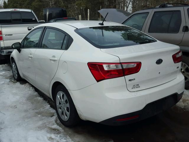 KNADM4A32C6055697 - 2012 KIA RIO LX Սպիտակ լուսանկար 3