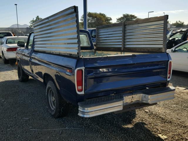 F15SRCG0734 - 1978 FORD F150 BLUE photo 3