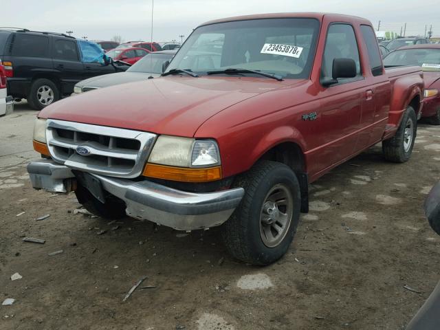 1FTYR14C4WPB31578 - 1998 FORD RANGER SUP ORANGE photo 2