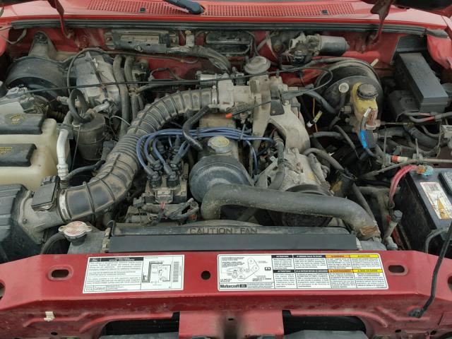 1FTYR14C4WPB31578 - 1998 FORD RANGER SUP ORANGE photo 7