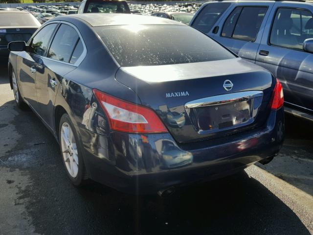 1N4AA51EX9C821388 - 2009 NISSAN MAXIMA S BLUE photo 3