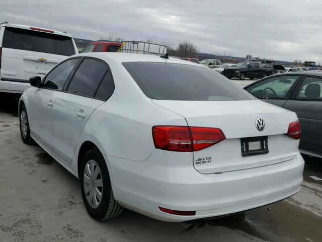 3VW2K7AJ8FM284239 - 2015 VOLKSWAGEN JETTA BASE 白色 照片 3
