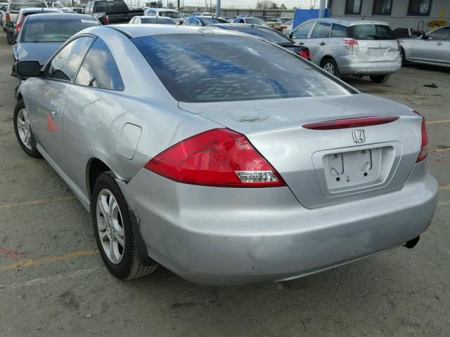 1HGCM72687A016108 - 2007 HONDA ACCORD EX SILVER photo 3