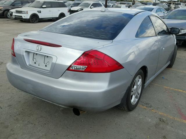 1HGCM72687A016108 - 2007 HONDA ACCORD EX SILVER photo 4