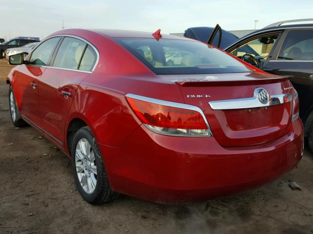 1G4GD5ER7CF315284 - 2012 BUICK LACROSSE P RED photo 3