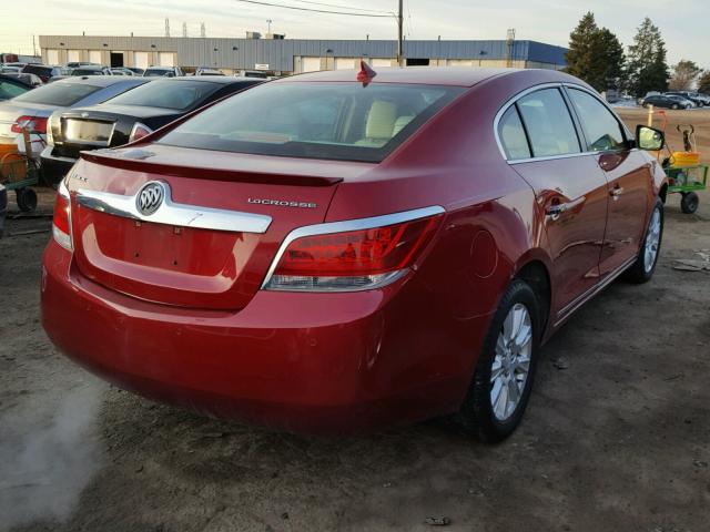 1G4GD5ER7CF315284 - 2012 BUICK LACROSSE P RED photo 4