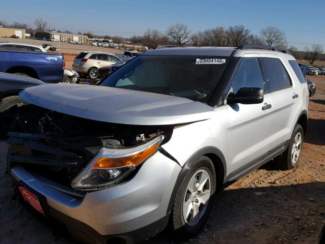 1FM5K7B81EGA63632 - 2014 FORD EXPLORER SILVER photo 2