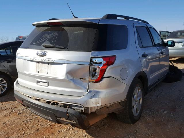 1FM5K7B81EGA63632 - 2014 FORD EXPLORER SILVER photo 4